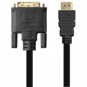 כבל מחיבור DVI לחיבור HDMI מבית TOPX (אורך הכבל 3 מטר) כבל מחיבור DVI לחיבור HDMI מבית TOPX (אורך הכבל 3 מטר)