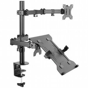 מעמד לשולחן למחשב נייד + מסך מחשב מדגם Aluminum Foldable Fold Laptop Desk Mount מבית BRATECK (מתאים לגודל מסך 10"- 17.3") מעמד לשולחן למחשב נייד + מסך מחשב מדגם Aluminum Foldable Fold Laptop Desk Mount מבית BRATECK (מתאים לגודל מסך 10"- 17.3")