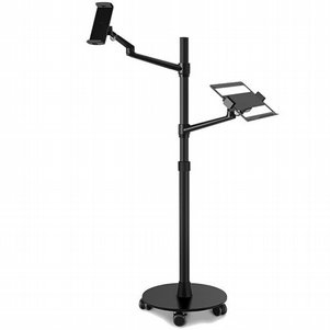מעמד לרצפה למחשב לוח + מחשב נייד מדגם Aluminum Foldable Bracketing Tablet Floor Mount מבית LaTera (מתאים לגודל מסך 7"- 12.9") מעמד לרצפה למחשב לוח + מחשב נייד מדגם Aluminum Foldable Bracketing Tablet Floor Mount מבית LaTera (מתאים לגודל מסך 7"- 12.9")