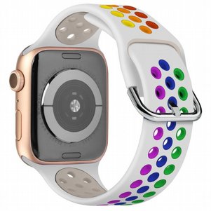 רצועת סיליקון מדגם Two Tone Sport Silicone Band מבית LaTera לשעון חכם מדגם: Apple Watch 38mm/40mm/41mm (צבע White/Green) רצועת סיליקון מדגם Two Tone Sport Silicone Band מבית LaTera לשעון חכם מדגם: Apple Watch 38mm/40mm/41mm (צבע White/Green)