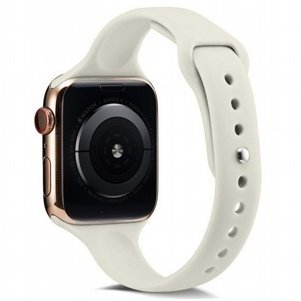 רצועת סיליקון מדגם Thin Silicone Band מבית LaTera לשעון חכם מדגם: Apple Watch 38mm/40mm/41mm (צבע White) רצועת סיליקון מדגם Thin Silicone Band מבית LaTera לשעון חכם מדגם: Apple Watch 38mm/40mm/41mm (צבע White)