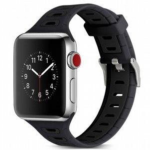רצועת סיליקון מדגם T-Shape Two Color Silicone Band מבית LaTera לשעון חכם מדגם: Apple Watch 38mm/40mm/41mm (צבע Black) רצועת סיליקון מדגם T-Shape Two Color Silicone Band מבית LaTera לשעון חכם מדגם: Apple Watch 38mm/40mm/41mm (צבע Black)