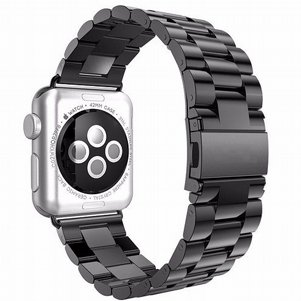 רצועת מתכת מדגם Three Straps Steel Band מבית LaTera לשעון חכם מדגם: Apple Watch 38mm/40mm/41mm (צבע Black) רצועת מתכת מדגם Three Straps Steel Band מבית LaTera לשעון חכם מדגם: Apple Watch 38mm/40mm/41mm (צבע Black)
