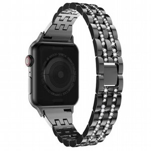 רצועת מתכת מדגם Diamond Steel Band מבית LaTera לשעון חכם מדגם: Apple Watch 38mm/40mm/41mm (צבע Black) רצועת מתכת מדגם Diamond Steel Band מבית LaTera לשעון חכם מדגם: Apple Watch 38mm/40mm/41mm (צבע Black)