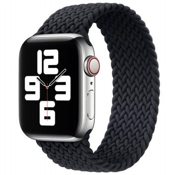 ����� �� / ������ ���� Single Turn Braided Nylon Band ���� LaTera ����� ��� ����: Apple Watch 42mm/44mm/45mm (��� Black)