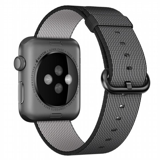 ����� �� / ������ ���� Woven Nylon Band ���� LaTera ����� ��� ����: Apple Watch 38mm/40mm/41mm (��� Black)