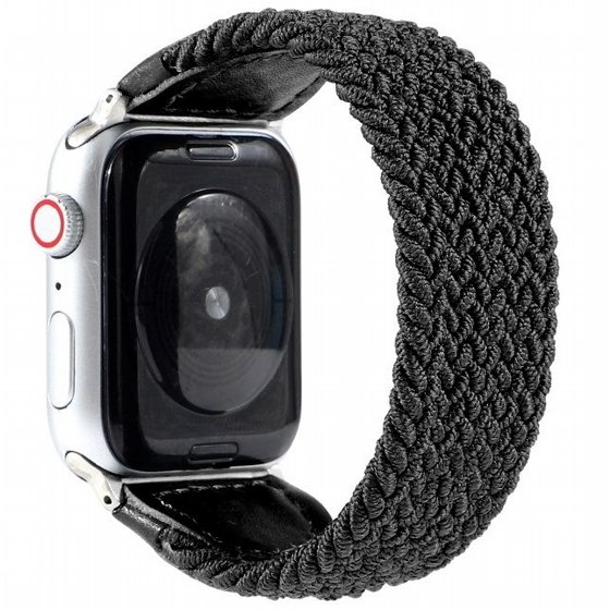 ����� �� / ������ ���� Braided Nylon Band ���� LaTera ����� ��� ����: Apple Watch 38mm/40mm/41mm (��� Black)
