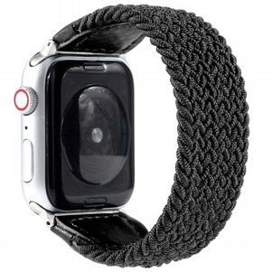 רצועת בד / ניילון מדגם Braided Nylon Band מבית LaTera לשעון חכם מדגם: Apple Watch 38mm/40mm/41mm (צבע Black) רצועת בד / ניילון מדגם Braided Nylon Band מבית LaTera לשעון חכם מדגם: Apple Watch 38mm/40mm/41mm (צבע Black)