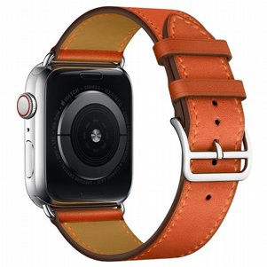 רצועת עור מדגם Replacement Leather Band מבית LaTera לשעון חכם מדגם: Apple Watch 42mm/44mm/45mm (צבע Orange) רצועת עור מדגם Replacement Leather Band מבית LaTera לשעון חכם מדגם: Apple Watch 42mm/44mm/45mm (צבע Orange)