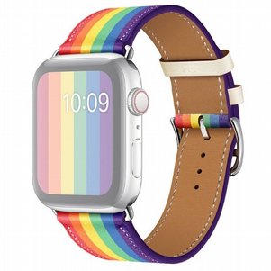 רצועת עור מדגם Rainbow Leather Band מבית LaTera לשעון חכם מדגם: Apple Watch 42mm/44mm/45mm (צבע Rainbow) רצועת עור מדגם Rainbow Leather Band מבית LaTera לשעון חכם מדגם: Apple Watch 42mm/44mm/45mm (צבע Rainbow)