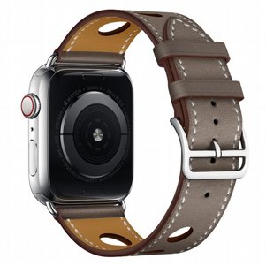 רצועת עור מדגם Fashionable Circle Leather Band מבית LaTera לשעון חכם מדגם: Apple Watch 42mm/44mm/45mm (צבע Grey) רצועת עור מדגם Fashionable Circle Leather Band מבית LaTera לשעון חכם מדגם: Apple Watch 42mm/44mm/45mm (צבע Grey)