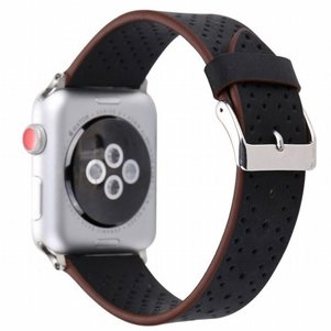 רצועת עור מדגם Fashion Genuine Leather Band מבית LaTera לשעון חכם מדגם: Apple Watch 42mm/44mm/45mm (צבע Black) רצועת עור מדגם Fashion Genuine Leather Band מבית LaTera לשעון חכם מדגם: Apple Watch 42mm/44mm/45mm (צבע Black)