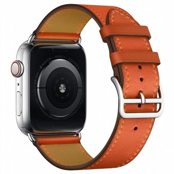 ����� ��� ���� Replacement Leather Band ���� LaTera ����� ��� ����: Apple Watch 38mm/40mm/41mm (��� Orange)