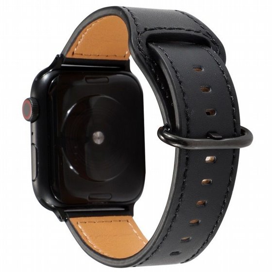 ����� ��� ���� Solid Genuine Leather Band ���� LaTera ����� ��� ����: Apple Watch 38mm/40mm/41mm (��� Black)