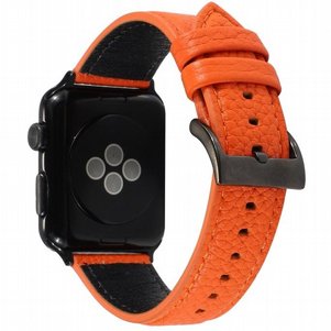 רצועת עור מדגם Litchi Genuine Leather Band מבית LaTera לשעון חכם מדגם: Apple Watch 42mm/44mm/45mm (צבע Orange) רצועת עור מדגם Litchi Genuine Leather Band מבית LaTera לשעון חכם מדגם: Apple Watch 42mm/44mm/45mm (צבע Orange)