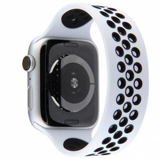 ����� ������� ����  Elastic Sport Silicone Band ���� LaTera ����� ��� ����: Apple Watch 38mm/40mm/41mm (��� White/Black)