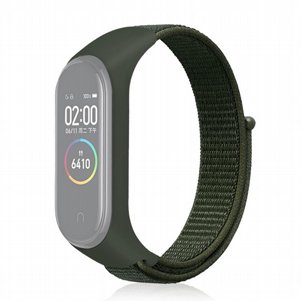 רצועת בד / ניילון מדגם Woven Strap Nylon Band מבית LaTera לשעון חכם מדגם: Xiaomi Mi Band 3 / 4 (צבע Army Green) רצועת בד / ניילון מדגם Woven Strap Nylon Band מבית LaTera לשעון חכם מדגם: Xiaomi Mi Band 3 / 4 (צבע Army Green)