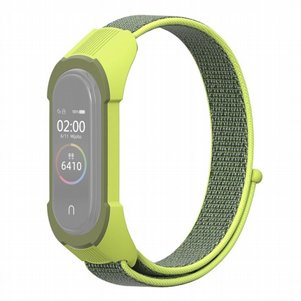 רצועת בד / ניילון מדגם Replacement Strap Nylon Band מבית LaTera לשעון חכם מדגם: Xiaomi Mi Band 3 / 4 (צבע Yellow/Grass Green) רצועת בד / ניילון מדגם Replacement Strap Nylon Band מבית LaTera לשעון חכם מדגם: Xiaomi Mi Band 3 / 4 (צבע Yellow/Grass Green)