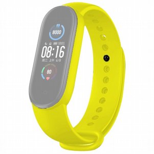 רצועת סיליקון מדגם Solid Color Silicone Band מבית LaTera לשעון חכם מדגם: Xiaomi Mi Band 5 / 6 (צבע Yellow) רצועת סיליקון מדגם Solid Color Silicone Band מבית LaTera לשעון חכם מדגם: Xiaomi Mi Band 5 / 6 (צבע Yellow)