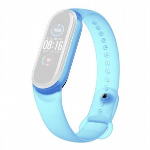 רצועת סיליקון מדגם Translucent Silicone Band מבית LaTera לשעון חכם מדגם: Xiaomi Mi Band 5 / 6 (צבע Blue) רצועת סיליקון מדגם Translucent Silicone Band מבית LaTera לשעון חכם מדגם: Xiaomi Mi Band 5 / 6 (צבע Blue)