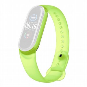 רצועת סיליקון מדגם Translucent Silicone Band מבית LaTera לשעון חכם מדגם: Xiaomi Mi Band 5 / 6 (צבע Lime) רצועת סיליקון מדגם Translucent Silicone Band מבית LaTera לשעון חכם מדגם: Xiaomi Mi Band 5 / 6 (צבע Lime)