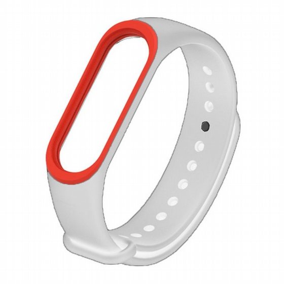 ����� ������� ���� Colorful Silicone Band ���� LaTera ����� ��� ����: Xiaomi Mi Band 3 / 4 (��� White/Red)