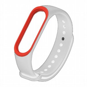 רצועת סיליקון מדגם Colorful Silicone Band מבית LaTera לשעון חכם מדגם: Xiaomi Mi Band 3 / 4 (צבע White/Red) רצועת סיליקון מדגם Colorful Silicone Band מבית LaTera לשעון חכם מדגם: Xiaomi Mi Band 3 / 4 (צבע White/Red)