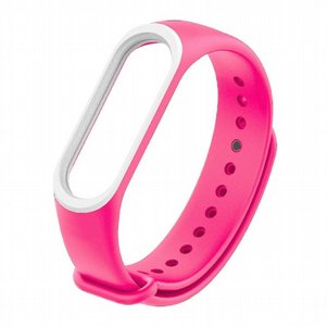 רצועת סיליקון מדגם Colorful Silicone Band מבית LaTera לשעון חכם מדגם: Xiaomi Mi Band 3 / 4 (צבע Pink/White) רצועת סיליקון מדגם Colorful Silicone Band מבית LaTera לשעון חכם מדגם: Xiaomi Mi Band 3 / 4 (צבע Pink/White)