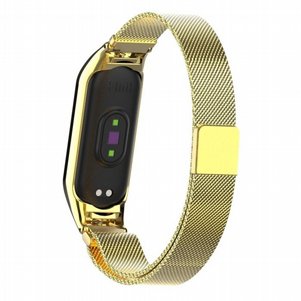 רצועת מתכת מדגם Milano Magnetic Steel Band מבית LaTera לשעון חכם מדגם: Xiaomi Mi Band 5 / 6 (צבע Imitation Gold) רצועת מתכת מדגם Milano Magnetic Steel Band מבית LaTera לשעון חכם מדגם: Xiaomi Mi Band 5 / 6 (צבע Imitation Gold)