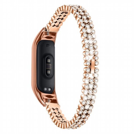 ����� ���� ���� Diamond Studded Steel Band ���� LaTera ����� ��� ����: Xiaomi Mi Band 3 / 4 (��� Gold)