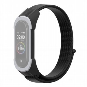 רצועת בד / ניילון מדגם Replacement Strap Nylon Band מבית LaTera לשעון חכם מדגם: Xiaomi Mi Band 3 / 4 (צבע Black/Black Grey) רצועת בד / ניילון מדגם Replacement Strap Nylon Band מבית LaTera לשעון חכם מדגם: Xiaomi Mi Band 3 / 4 (צבע Black/Black Grey)