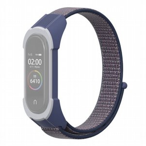 רצועת בד / ניילון מדגם Replacement Strap Nylon Band מבית LaTera לשעון חכם מדגם: Xiaomi Mi Band 3 / 4 (צבע Blue/Blue Grey) רצועת בד / ניילון מדגם Replacement Strap Nylon Band מבית LaTera לשעון חכם מדגם: Xiaomi Mi Band 3 / 4 (צבע Blue/Blue Grey)