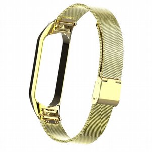 רצועת מתכת מדגם Mesh Solid Steel Band מבית LaTera לשעון חכם מדגם: Xiaomi Mi Band 5 / 6 (צבע Imitation Gold) רצועת מתכת מדגם Mesh Solid Steel Band מבית LaTera לשעון חכם מדגם: Xiaomi Mi Band 5 / 6 (צבע Imitation Gold)