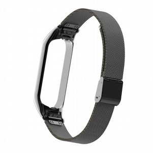 רצועת מתכת מדגם Mesh Solid Steel Band מבית LaTera לשעון חכם מדגם: Xiaomi Mi Band 5 / 6 (צבע Black) רצועת מתכת מדגם Mesh Solid Steel Band מבית LaTera לשעון חכם מדגם: Xiaomi Mi Band 5 / 6 (צבע Black)