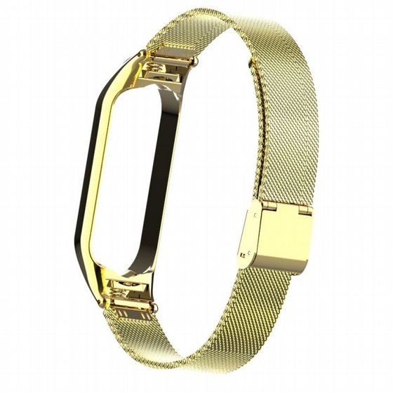 ����� ���� ���� Mesh Solid Steel Band ���� LaTera ����� ��� ����: Xiaomi Mi Band 3 / 4 (��� Gold)