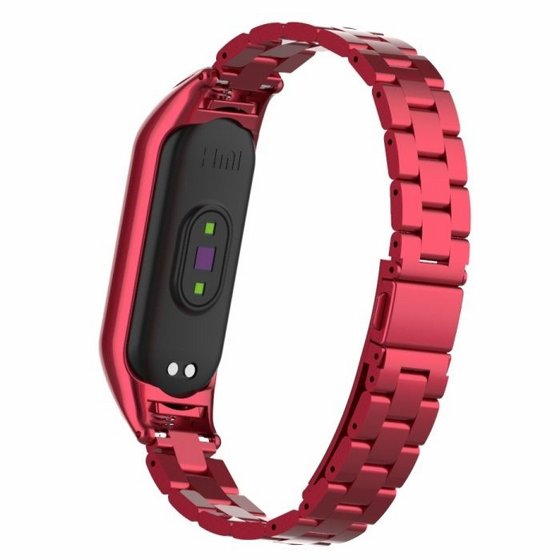 ����� ���� ���� Double Spring Steel Band ���� LaTera ����� ��� ����: Xiaomi Mi Band 5 / 6 (��� Red)