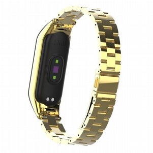 רצועת מתכת מדגם Double Spring Steel Band מבית LaTera לשעון חכם מדגם: Xiaomi Mi Band 3 / 4 (צבע Gold) רצועת מתכת מדגם Double Spring Steel Band מבית LaTera לשעון חכם מדגם: Xiaomi Mi Band 3 / 4 (צבע Gold)