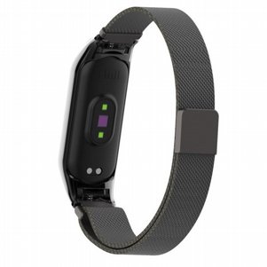 רצועת מתכת מדגם Milano Magnetic Steel Band מבית LaTera לשעון חכם מדגם: Xiaomi Mi Band 3 / 4 (צבע Black) רצועת מתכת מדגם Milano Magnetic Steel Band מבית LaTera לשעון חכם מדגם: Xiaomi Mi Band 3 / 4 (צבע Black)