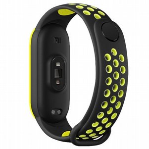 רצועת סיליקון מדגם Sports Breathable Silicone Band מבית LaTera לשעון חכם מדגם: Xiaomi Mi Band 5 / 6 (צבע Black/Lime) רצועת סיליקון מדגם Sports Breathable Silicone Band מבית LaTera לשעון חכם מדגם: Xiaomi Mi Band 5 / 6 (צבע Black/Lime)
