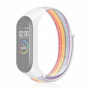 רצועת בד / ניילון מדגם Woven Strap Nylon Band מבית LaTera לשעון חכם מדגם: Xiaomi Mi Band 3 / 4 (צבע Colour) רצועת בד / ניילון מדגם Woven Strap Nylon Band מבית LaTera לשעון חכם מדגם: Xiaomi Mi Band 3 / 4 (צבע Colour)