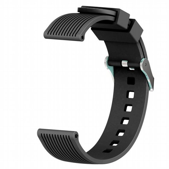 ����� ������� ����  Vertical Grain Wrist Silicone Band ���� LaTera ����� ��� ����: Samsung Galaxy Watch  46mm (��� Black)