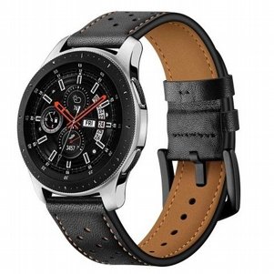 רצועת עור מדגם Eyelet Sport Leather Band מבית LaTera לשעון חכם מדגם: Samsung Galaxy Watch 42mm (צבע Black) רצועת עור מדגם Eyelet Sport Leather Band מבית LaTera לשעון חכם מדגם: Samsung Galaxy Watch 42mm (צבע Black)