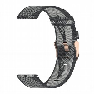 רצועת בד / ניילון מדגם Stripe Weave Nylon Band מבית LaTera לשעון חכם מדגם: Samsung Galaxy Watch 42mm (צבע Grey) רצועת בד / ניילון מדגם Stripe Weave Nylon Band מבית LaTera לשעון חכם מדגם: Samsung Galaxy Watch 42mm (צבע Grey)