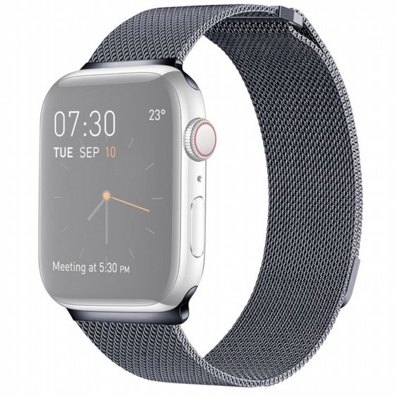 ����� ���� ���� Milanese Loop Magnetic Steel Band ���� LaTera ����� ��� ����: Apple Watch 42mm/44mm/45mm (��� Dark Gray)