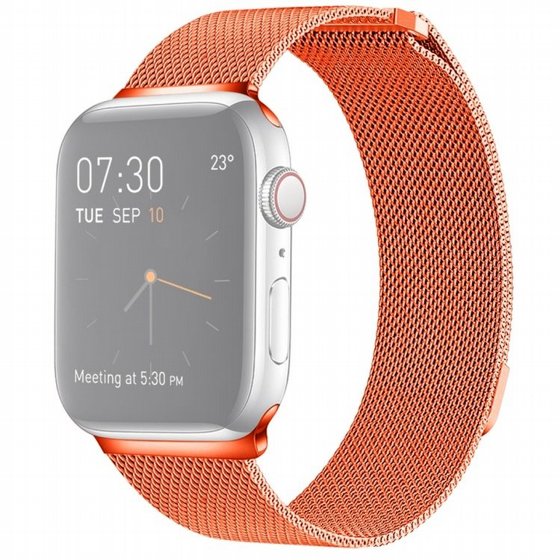 ����� ���� ���� Milanese Loop Magnetic Steel Band ���� LaTera ����� ��� ����: Apple Watch 42mm/44mm/45mm (��� Orange)