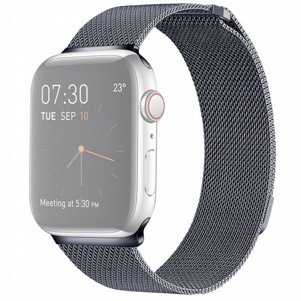 רצועת מתכת מדגם Milanese Loop Magnetic Steel Band מבית LaTera לשעון חכם מדגם: Apple Watch 38mm/40mm/41mm (צבע Dark Gray) רצועת מתכת מדגם Milanese Loop Magnetic Steel Band מבית LaTera לשעון חכם מדגם: Apple Watch 38mm/40mm/41mm (צבע Dark Gray)