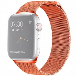 רצועת מתכת מדגם Milanese Loop Magnetic Steel Band מבית LaTera לשעון חכם מדגם: Apple Watch 38mm/40mm/41mm (צבע Orange) רצועת מתכת מדגם Milanese Loop Magnetic Steel Band מבית LaTera לשעון חכם מדגם: Apple Watch 38mm/40mm/41mm (צבע Orange)