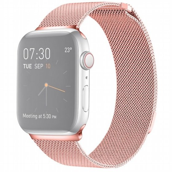 ����� ���� ���� Milanese Loop Magnetic Steel Band ���� LaTera ����� ��� ����: Apple Watch 38mm/40mm/41mm (��� Pink)