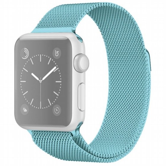 ����� ���� ���� Milanese Loop Magnetic Steel Band ���� LaTera ����� ��� ����: Apple Watch 38mm/40mm/41mm (��� Turquoise)