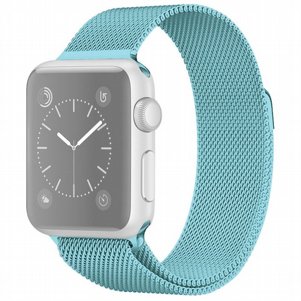 רצועת מתכת מדגם Milanese Loop Magnetic Steel Band מבית LaTera לשעון חכם מדגם: Apple Watch 38mm/40mm/41mm (צבע Turquoise) רצועת מתכת מדגם Milanese Loop Magnetic Steel Band מבית LaTera לשעון חכם מדגם: Apple Watch 38mm/40mm/41mm (צבע Turquoise)